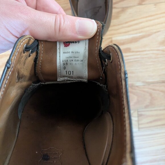 Redwing Postman Oxfords (SIZE US 9.5) in Black Chaparral Leather - Picture 5 of 9